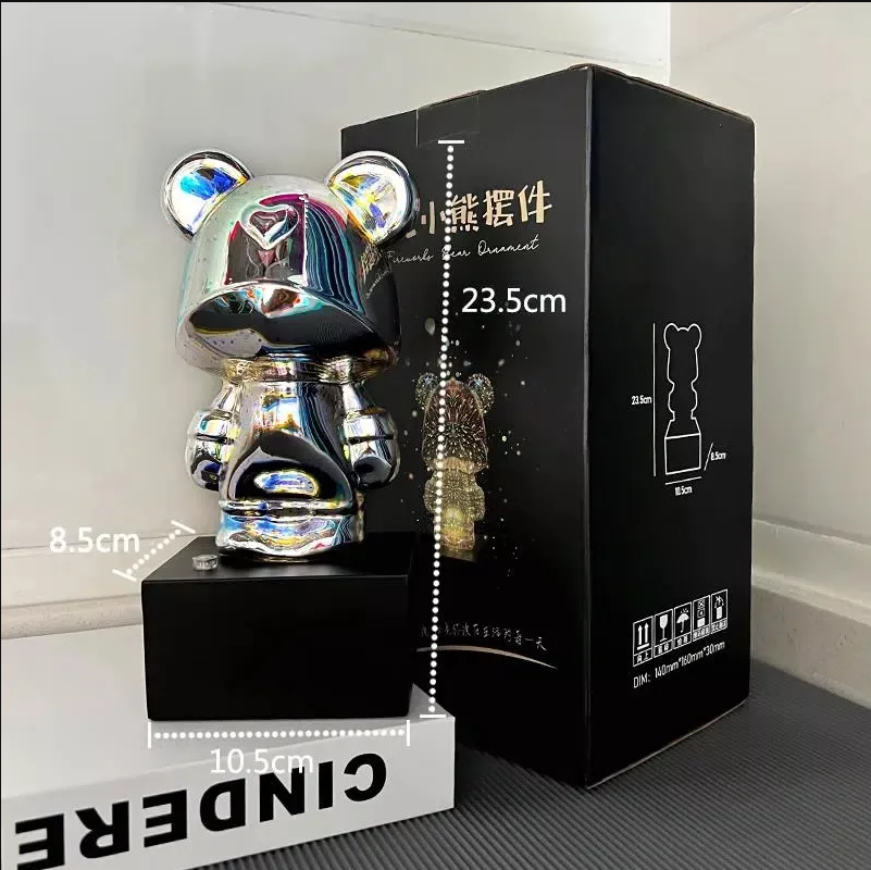 暴力熊LED3D煙花小夜燈聖誕節日浪漫氛圍USB小臺燈臥室裝飾擺件
