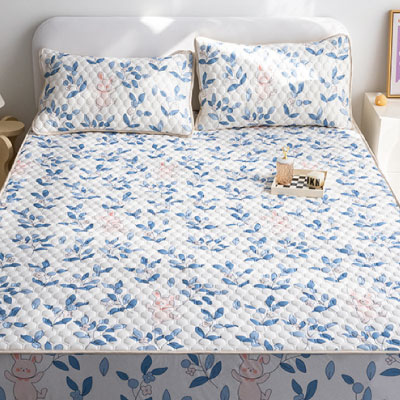 【升級抗菌款】泰國進口天然乳膠涼蓆三件套冰絲涼蓆兩件套軟席子