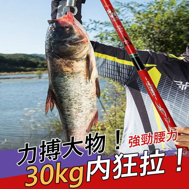 賣爆了！！【日本研發專利】全水域超輕魚竿